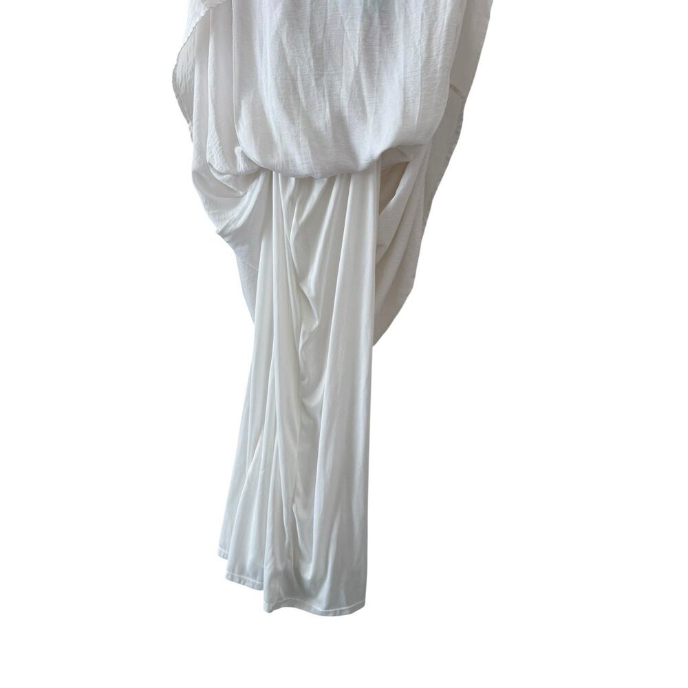 Callie Mac Floral Embroidered White Maxi Dress 100% Polyester Size M - Picture 10 of 10